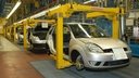 Produktionshalle eines Automobilherstellers