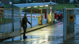 Eingang zur Bundeswehrkaserne Theodor Blank in Rheine