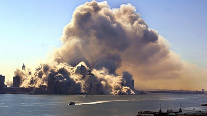 Manhattan liegt unter einer dicken Rauchwolke