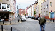 Straßenkreuzung in Duisburg-Hochfeld