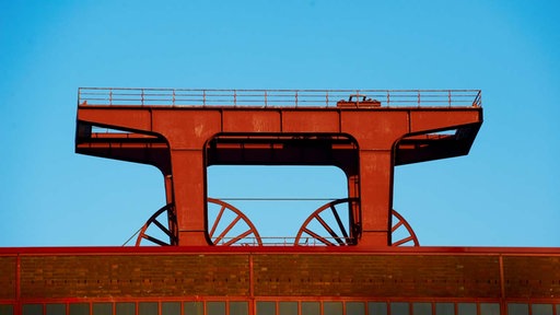 Teil des Förderturms der Zeche Zollverein