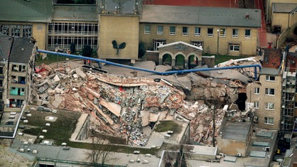 Luftaufnahme des Friedrich-Wilhelm-Gymnasiums