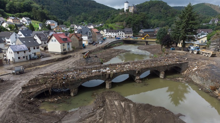 Völlig zerstört aber mittlerweile von den angeschwemmten.