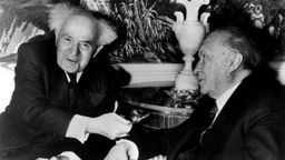 David Ben Gurion und Konrad Adenauer