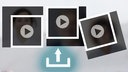 Montage: Upload Pictogramm, Videosymbole