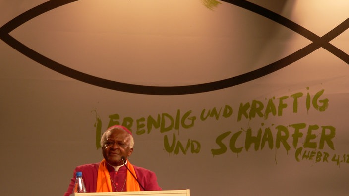 Tutu auf dem Podium