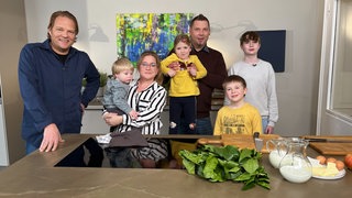 Das Bild zeigt Björn Freitag und Familie Becker-Löbbert.