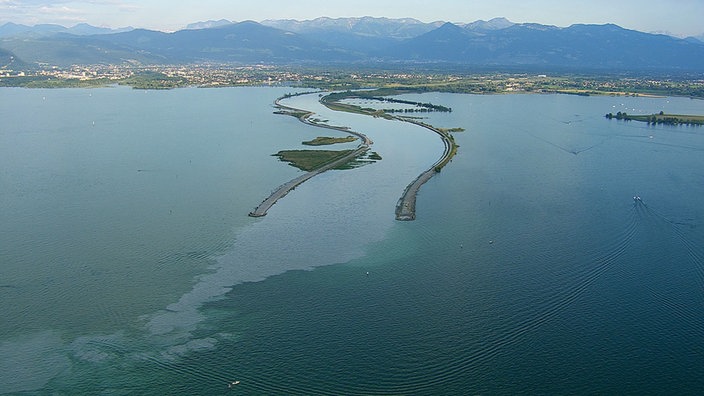 Rheinmündung in den Bodensee