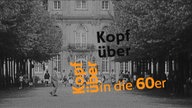 Titelgrafik Kopfüber in die 60er mit orangem Schriftzug