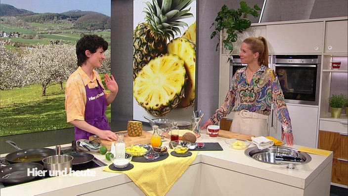 WDR, Fernsehen, Hier und heute, Backen, Ananas