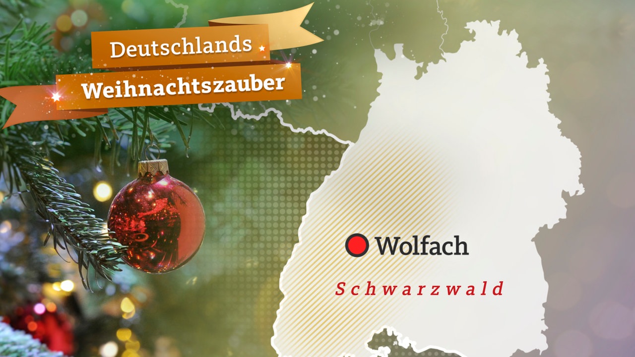 Eine Grafik mit der Verortung von Wolfach im Schwarzwald