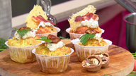 Gemüse-Muffins mit Walnuss-Feta-Creme