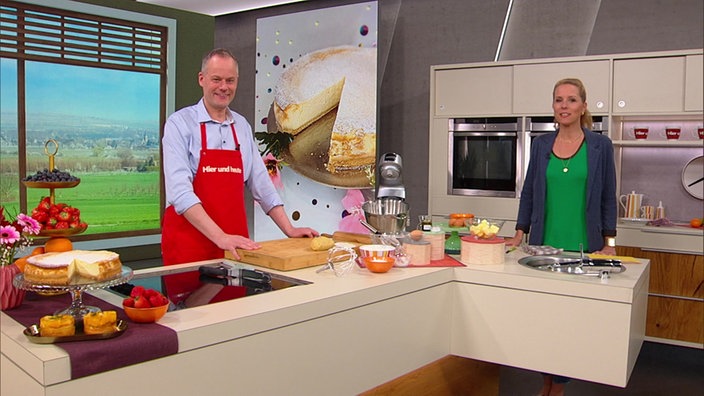 Marcel Seeger und Miriam Lange in der Hier und heute-Küche.