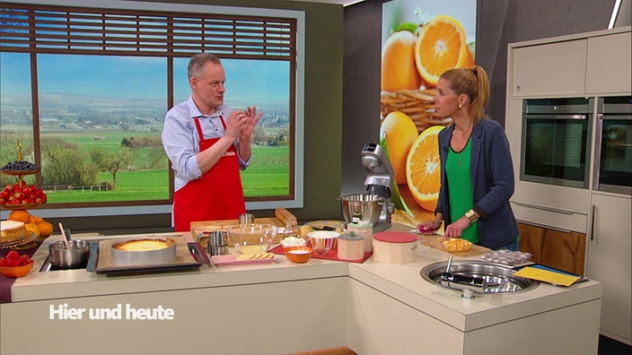  Marcel Seeger und Miriam Lange in der Hier und heute-Küche.