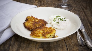 Kartoffelrösti mit Quark