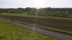 Radfahrer im Wurzacher Ried.