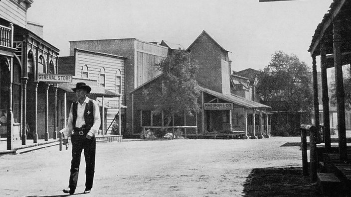 Gary Cooper in "Zwölf Uhr mittags" als Marshall Will Kane allein in der leeren Stadt