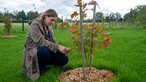 Sarah Küper vor Trüffelbaum