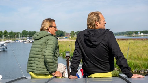 Frank Buchholz und Björn Freitag an Bord.