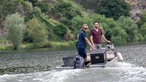 Frank Buchholz mit Thomas Weber auf der Mosel.