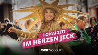 Vicky Just im Sonnenkostüm beim Straßenkarneval