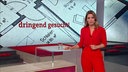 Catherine Vogel sthet im Markt-Studio. Im Hintergrund sieht an den Grundriss einer Wohn ung, betitelt mit dem Satz "dringend gesucht!".