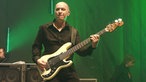 Bap-Musiker Werner Kopal spielt auf der Bass-Gitarre