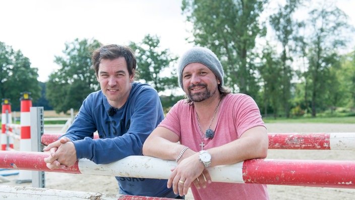 Rockpalast Backstage - Moderator Ingo Schmoll mit Henning Wehland