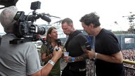 Combichrist im Interview mit Rockpalast-Reporter Ingo Schmoll und Reporterin Conny Schiffbauer am Rande des "XXIV. With Full Force Festival 2017" vom 22.06. - 24.06.2017 in Ferropolis, Gräfenhainichen.