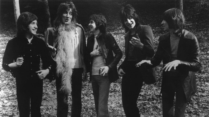 Faces (v.l.: Kenny Jones, Rod Stewart, Ronny Lane, Ron Wood, Ian McLagan)