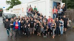 Gruppenfoto des über fünfzigköpfigen Rockpalast-Teams.