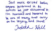 Statement Judith Hill