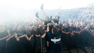 Aufnahme einer Musikband auf dem Rock Hard Festival 2014