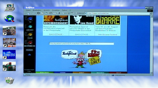 Die Rockpalast Website anno 2000