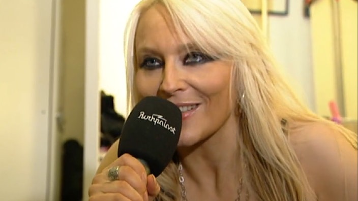 Doro Pesch beim Heaven & Hell auf dem Museumsplatz, Bonn 2009 im Rockpalast-Interview