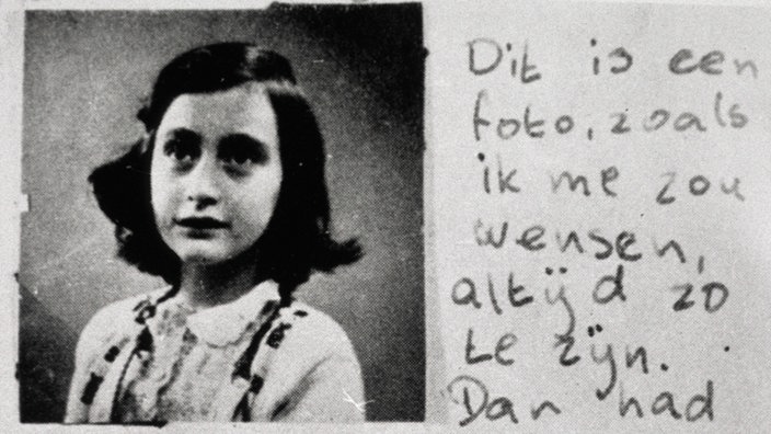 Foto und Brief von Anne Frank