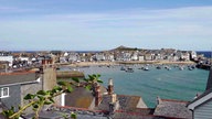 Blick auf den Ort St. Ives am südlichen Zipfel von Cornwall