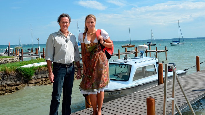 Uli Bauer und Andrea Grießmann am Chiemsee