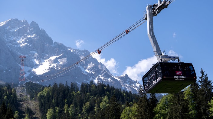 Mit der Seilbahn auf die Zugspitze