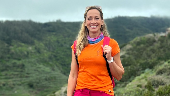 Tamina Kallert wandert durch die einzigartige Berglandschaft von La Gomera