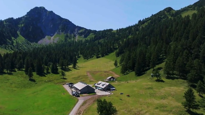 Oberhalb von Malbun liegt die Bergalp Pradamee