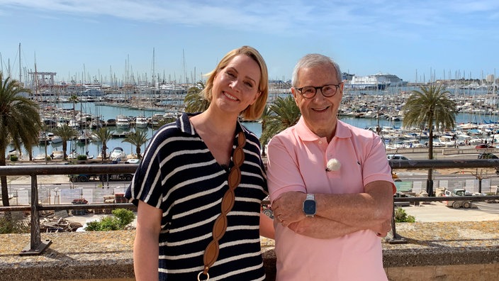  Judith Rakers (l) trifft auf Mallorca Jan Hofer