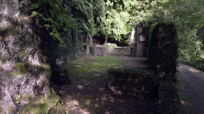 Bei Wanderungen auf dem Nibelungensteig begegnet man historischen Orten