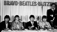 Beatles bei einer Pressekonferenz 1966 in München