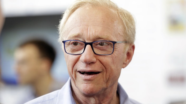 Der israelische Schriftsteller, Journalist und Friedensaktivist David Grossman auf der 24. internationalen Buchmesse und Litertaurfestival "Book World" in Prague 2018.