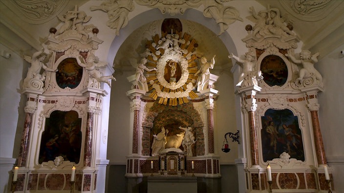 Michaelskapelle, Blick auf den Altar