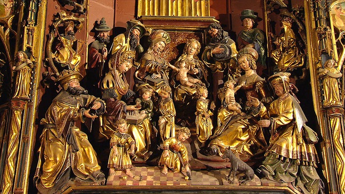 Der Annenaltar von Adrian van Overbeck, Detailansicht