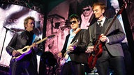 Popband a-ha auf ihrer Abschiedstournee 2010 in London.