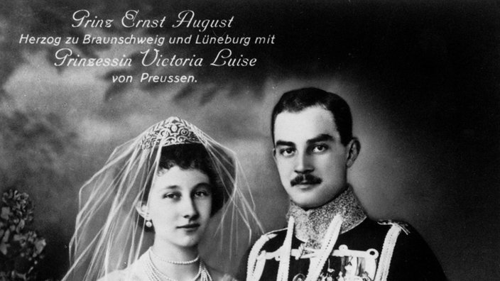 Herzog Ernst August und Prinzessin Viktoria Louise von Preussen, Hochzeitsfoto