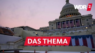 Das US-Capitol in Washinton, D.C. am Tag vor der Amtseinführung von Donald Trump